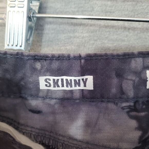 Mossimo Supply Co Jeans Womens 11 Fit 6  Gray Skinny Straight Tie Dye Denim - Picture 3 of 7